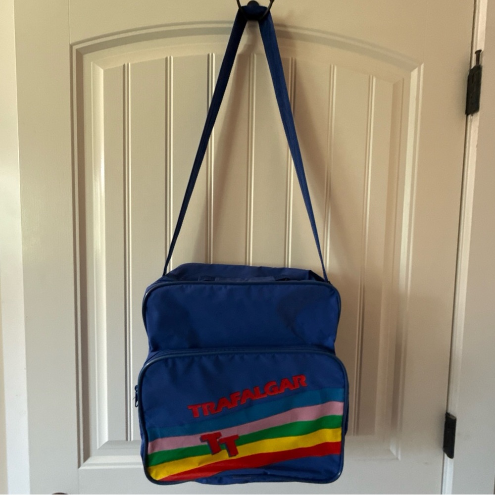 Trafalgar Blue Multi-Color Unisex Bag Vintage 80’s